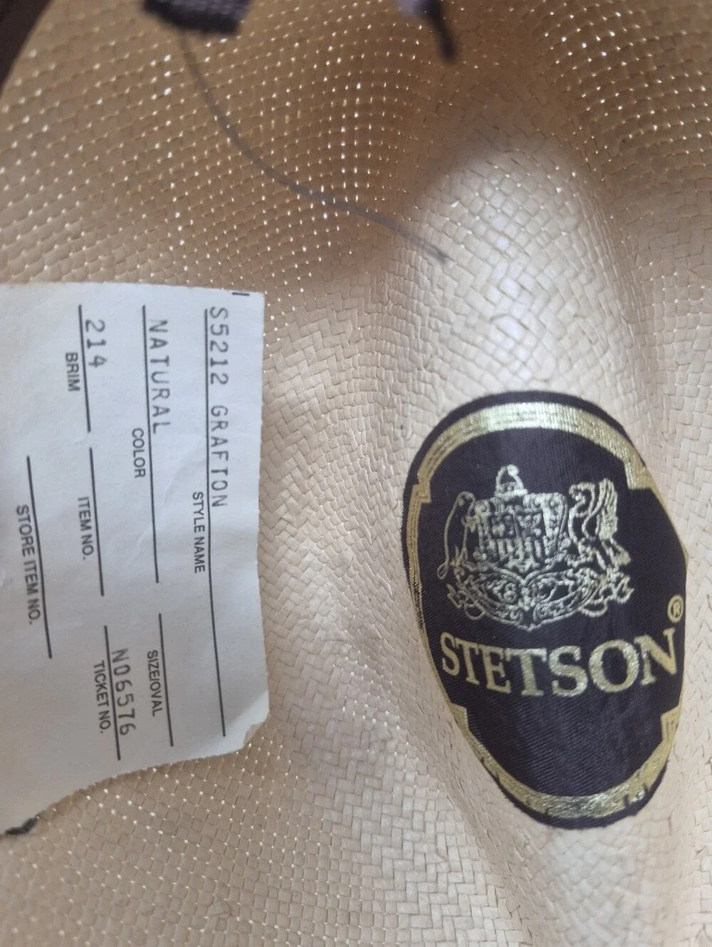 Stetson Graffton Straw Fedora Hat